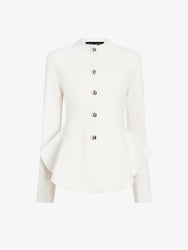 Proenza Schouler Still Life image of Dasha Jacket in Compact Viscose in Off White