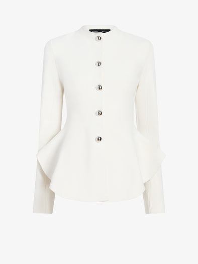 Proenza Schouler Still Life image of Dasha Jacket in Compact Viscose in Off White