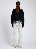 Proenza Schouler back image of model wearing Ryman Jean in Fade Out Black