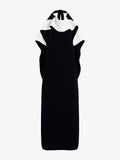 Proenza Schouler Still Life image of Sanna Dress in Matte Double Crepe in BlackIvory