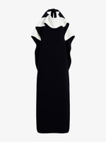 Proenza Schouler Still Life image of Sanna Dress in Matte Double Crepe in BlackIvory