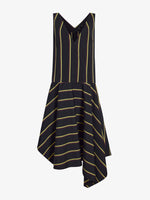 Proenza Schouler Still Life image of Beatriz Dress in Cotton Silk Shirting in Black Multi