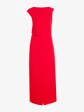 Proenza Schouler Still Life image of Damea Dress in Matte Double Crepe in Tomato
