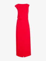 Proenza Schouler Still Life image of Damea Dress in Matte Double Crepe in Tomato