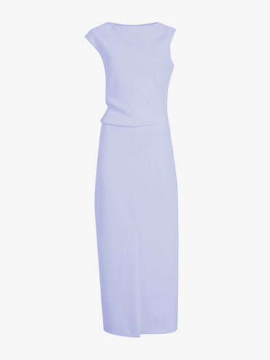Proenza Schouler Still Life image of Damea Dress in Matte Double Crepe in Wisteria