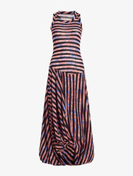 Proenza Schouler Still Life image of Nour Dress in Printed Tissue Jersey in Pink Multi