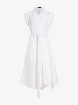 Proenza Schouler Still Life image of Adinna Dress in Classic Cotton Shirting in Optic White