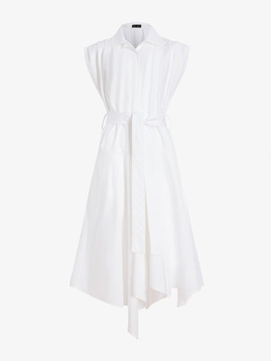 Proenza Schouler Still Life image of Adinna Dress in Classic Cotton Shirting in Optic White