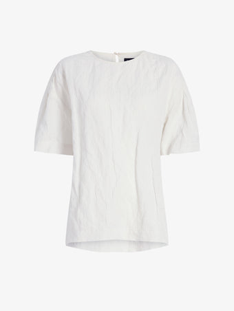 Proenza Schouler Still Life image of Hansly Top in Memory Cotton in Off White