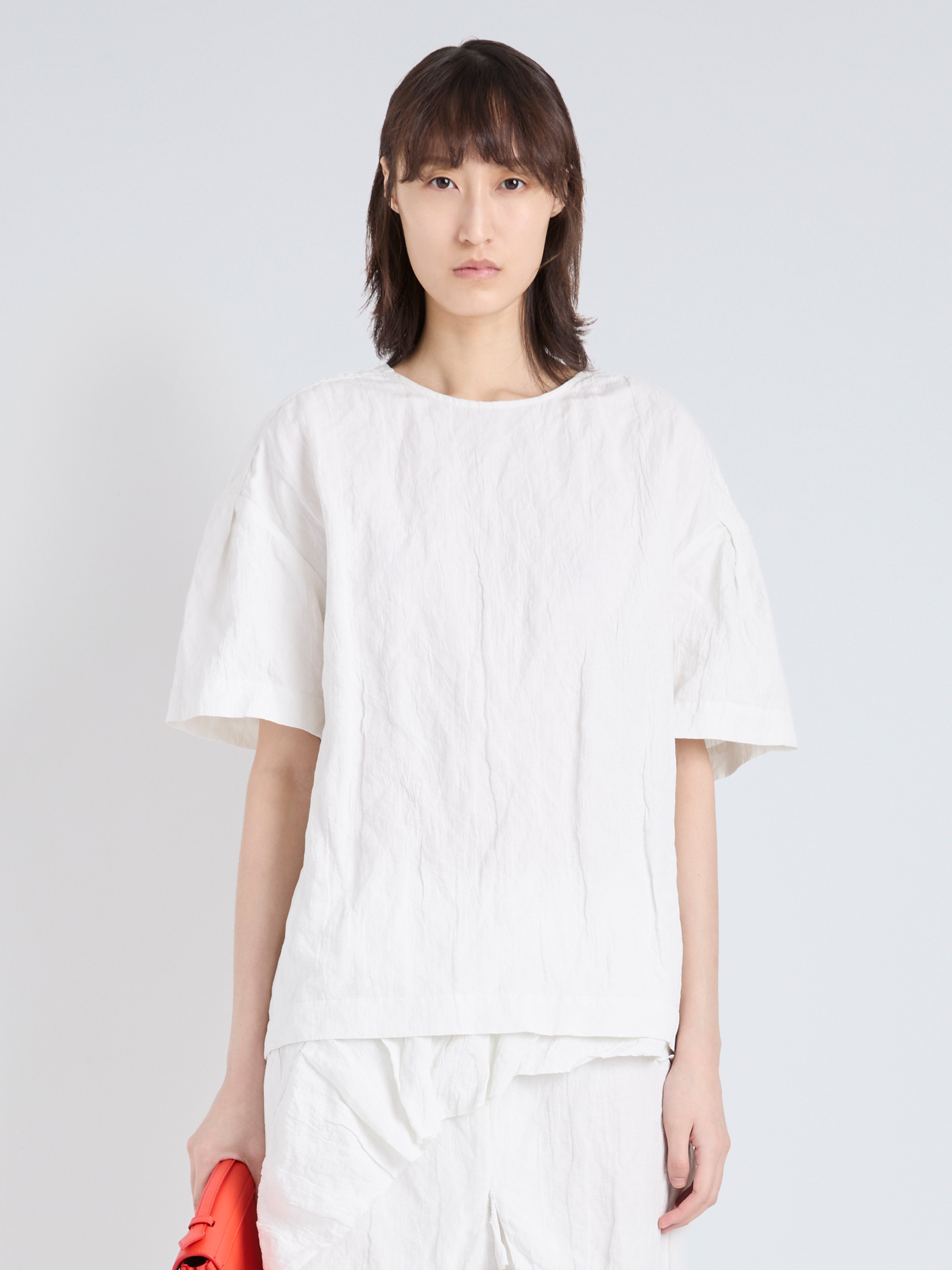 Proenza Schouler Hansly Top in Memory Cotton - Off White | Proenza