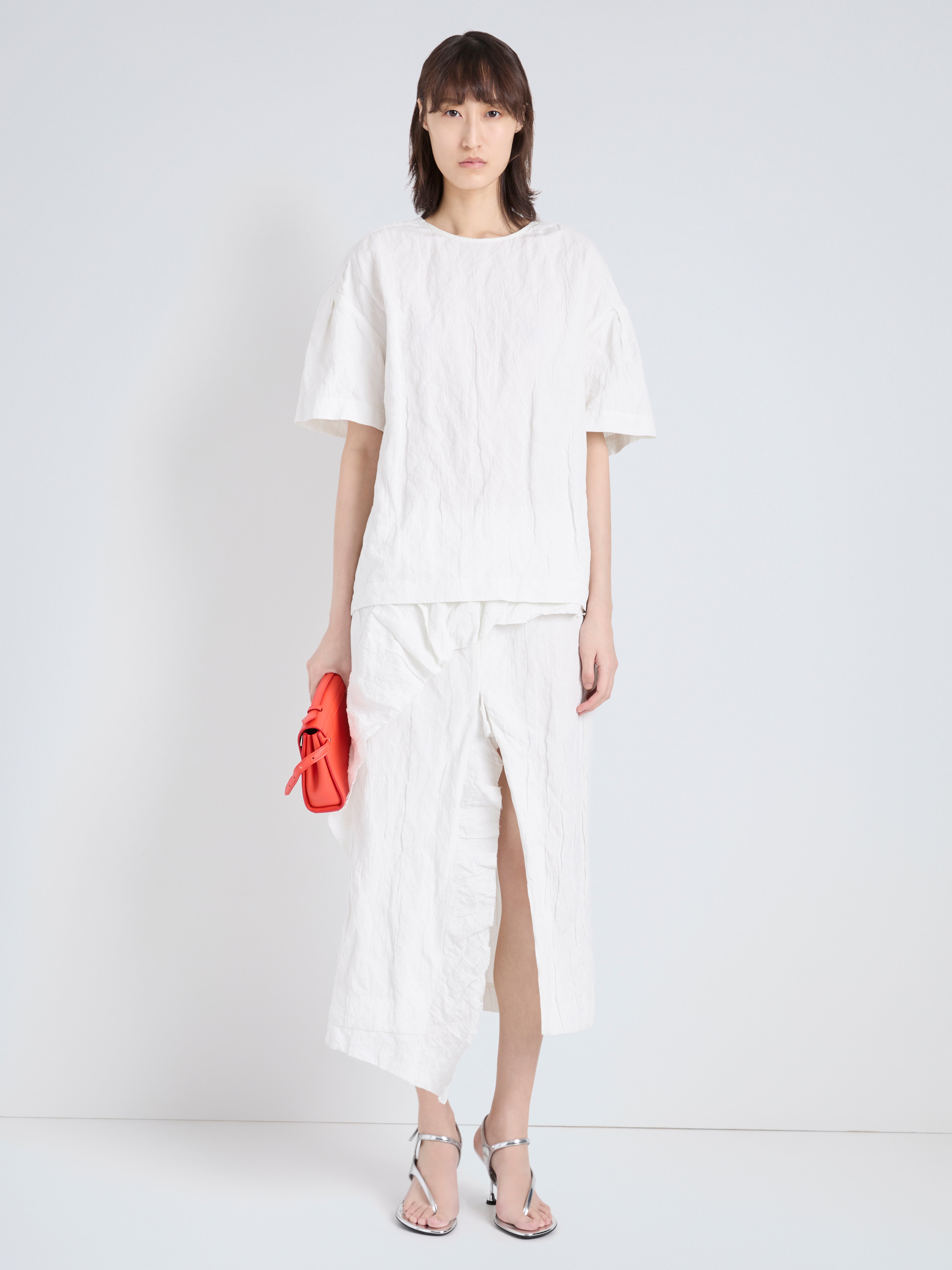 Proenza Schouler Hansly Top in Memory Cotton - Off White | Proenza
