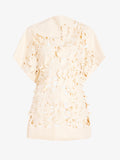 Proenza Schouler Still Life image of Dima Top in Lacqured Cotton in Almond