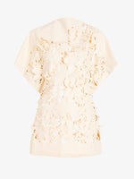 Proenza Schouler Still Life image of Dima Top in Lacqured Cotton in Almond