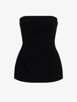 Proenza Schouler Still Life image of Damea Top in Matte Double Crepe in Black