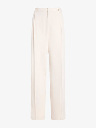 Proenza Schouler Still Life image of Clementina Pant in Viscose Twill in Ecru