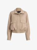Proenza Schouler Still Life image of Aviva Jacket in Wool Gabardine in Khaki