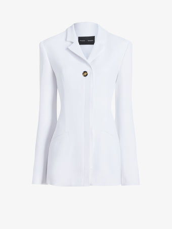Proenza Schouler Still Life image of Vioni Jacket in Heavy Sable in White