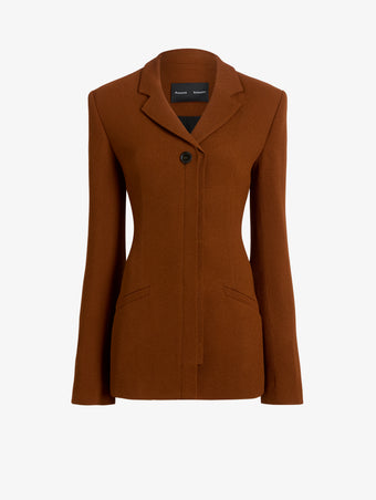 Proenza Schouler Still Life image of Vioni Jacket in Heavy Sable in Copper