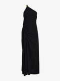 Proenza Schouler Still Life image of Sirena Dress in Crinkle Linen Viscose in Black