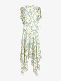 Proenza Schouler Still Life image of Sybella Dress in Metalasse Silk Linen in Pale Yellow Multi