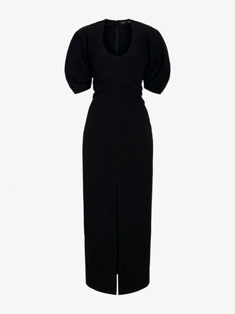 Proenza Schouler Still Life image of Clarissa Dress in Bi-Stretch Cotton Nylon in Black