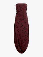 Proenza Schouler Still Life image of Nayara Dress in Printed Dot Stetch Viscose in Espresso Multi