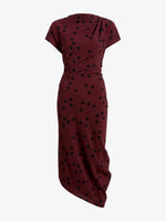Proenza Schouler Still Life image of Ren Dress in Printed Dot Stretch Vicose in Espresso Multi