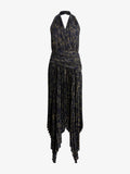Proenza Schouler Still Life image of Paulina Dress in Pleated Georgette in Black Multi