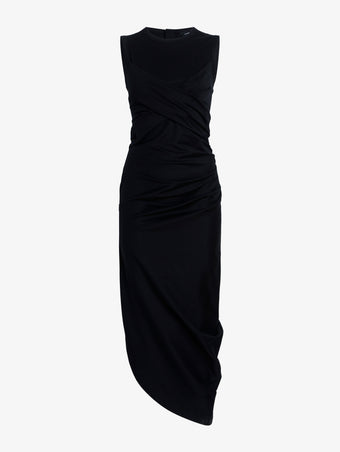 Proenza Schouler Still Life image of Zafira Dress in Mercerized Cotton Jersey in Black