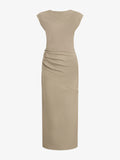 Proenza Schouler Still Life image of Katia Dress in Wool Gabardine in Khaki