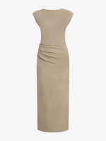 Proenza Schouler Still Life image of Katia Dress in Wool Gabardine in Khaki