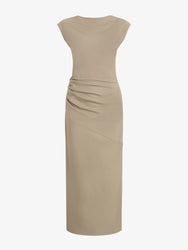 Proenza Schouler Still Life image of Katia Dress in Wool Gabardine in Khaki