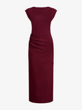 Proenza Schouler Still Life image of Katia Dress in Wool Gabardine in Oxblood