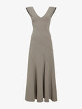 Proenza Schouler Still Life image of Romana Dress in Matte Double Crepe in Wood