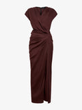 Proenza Schouler Still Life image of Bettina Dress in Eco Stretch Viscose Linen in Espresso