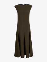 Proenza Schouler Still Life image of Eduarda Dress in Eco Hammered Viscose in Cypress