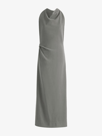 Proenza Schouler Still Life image of Selena Dress in Matte Double Crepe in Wood