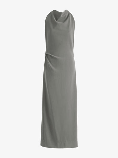 Proenza Schouler Still Life image of Selena Dress in Matte Double Crepe in Wood