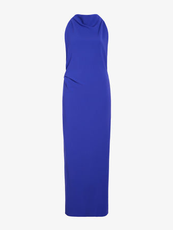Proenza Schouler Still Life image of Selena Dress in Matte Double Crepe in Ultramarine