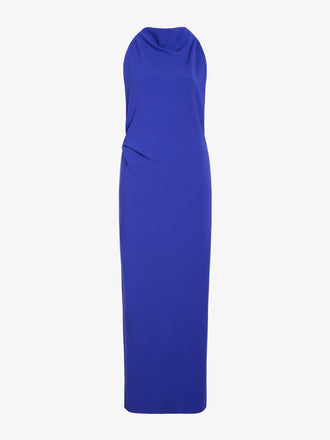 Proenza Schouler Still Life image of Selena Dress in Matte Double Crepe in Ultramarine