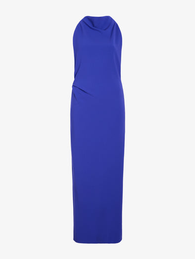 Proenza Schouler Still Life image of Selena Dress in Matte Double Crepe in Ultramarine