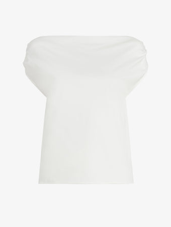 Proenza Schouler Still Life image of Zafira Top in Mercerized Cotton Jersey in White