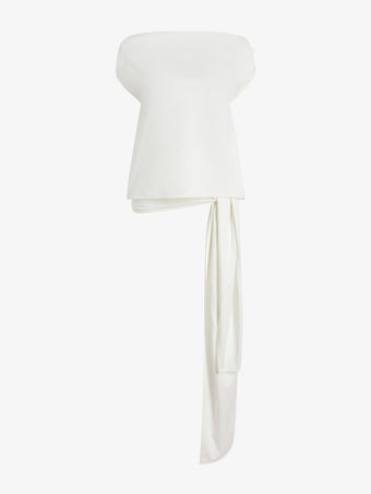 Proenza Schouler Still Life image of Zafira Top in Mercerized Cotton Jersey in White