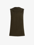 Proenza Schouler Still Life image of Defni Top in Eco Hammered Viscose in Cypress