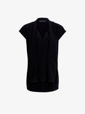 Proenza Schouler Still Life image of Ranli Top in Matte Double Crepe in Black