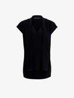 Proenza Schouler Still Life image of Ranli Top in Matte Double Crepe in Black