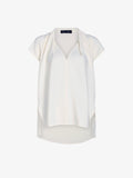 Proenza Schouler Still Life image of Ranli Top in Matte Double Crepe in Alabaster