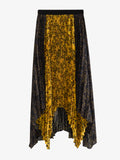 Proenza Schouler Still Life image of Paulina Skirt in Pleated Georgette in GoldBlack Multi