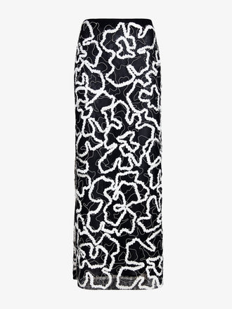 Proenza Schouler Still Life image of Maite Skirt in Sequin Embroidery Lace in White Multi