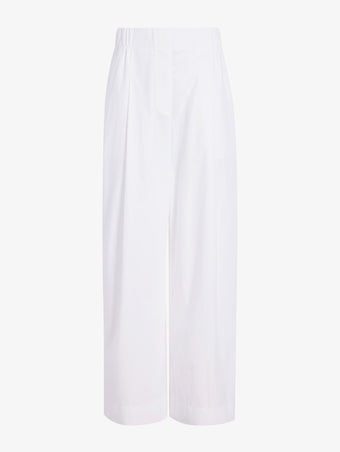 Proenza Schouler Still Life image of Lissia Pant in Classic Cotton Shirting in Optic White